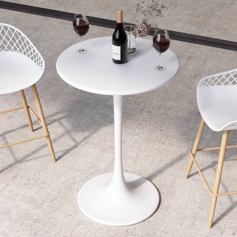 Kurv 3-Piece Counter Height Bistro Set, Weather Resistant, Indoor/Outdoor