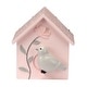 preview thumbnail 7 of 8, Lambs & Ivy Petals Pink/Gray Birdhouse Table Top Night Light LED Lamp