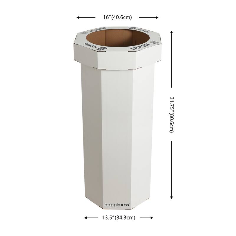 25-Gallon Disposable Cardboard Event Trash Can and Recycling Bin (Set of 2)