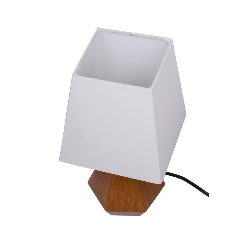 Catalina Geometric Table Lamp - Wood