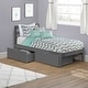 preview thumbnail 5 of 23, P'kolino Twin Bed with trundle bed Grey w/ Storage Drawers