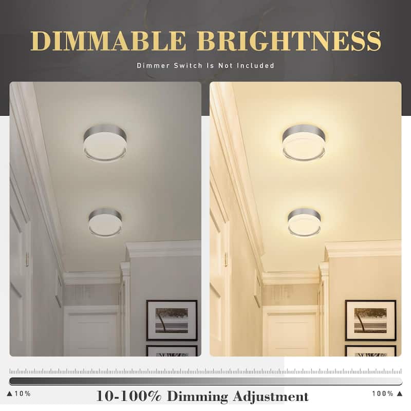 6 Inch LED Flush Mount Ceiling Lights, 4 Packs