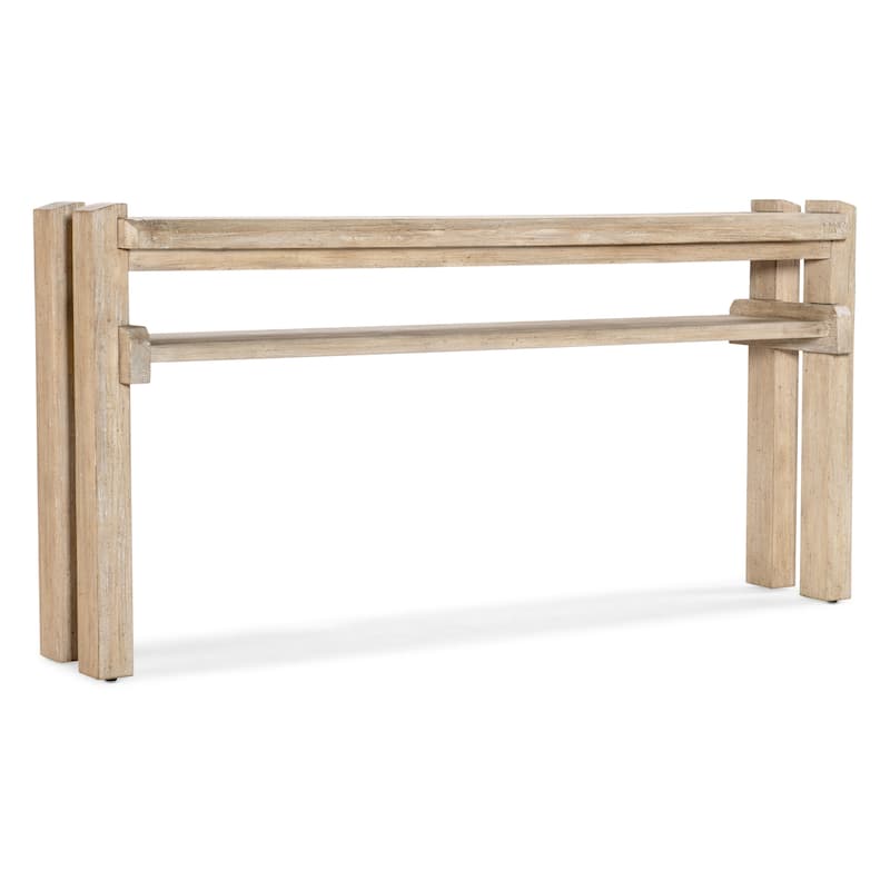 Hooker Furniture 7228-80144 Commerce and Market 67" Wide Acacia Wood - Light Green / Silver Leaf Champagne