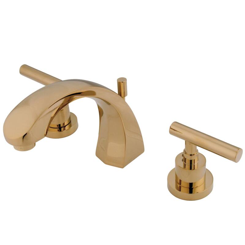 Kingston Brass Manhattan 8-inch Widespread Solid Brass Bathroom Faucet