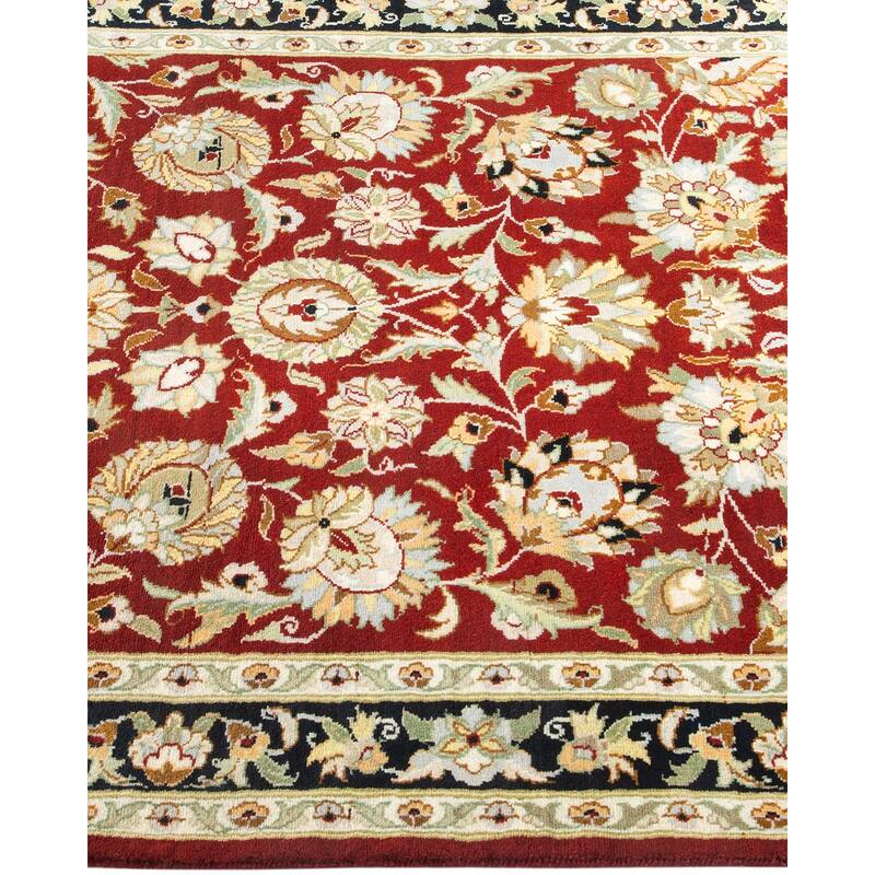 Overton Handknotted Wool Traditional Oriental Red Area Rug - 3' x 5'