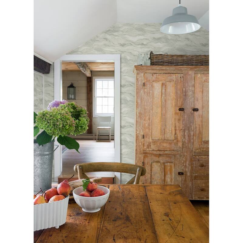 Chesapeake Cirrus Light Blue Wave Wallpaper