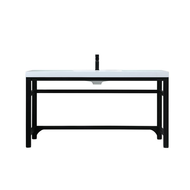 Luna 36 - 60 Inch ADA Compliant Single Bathroom Vanity - 60 Inches - Black