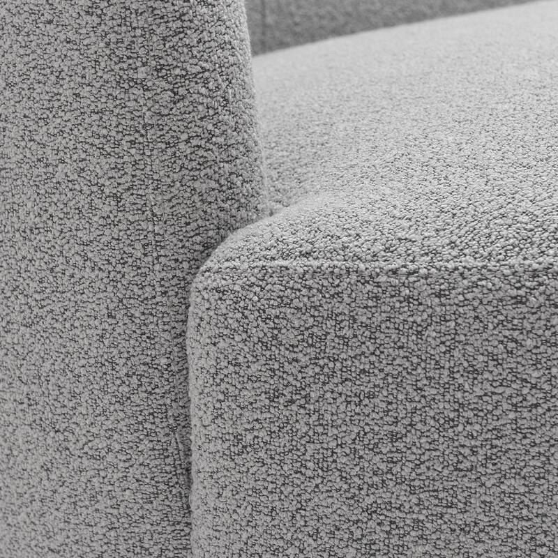 KINWELL 3-Seater Sherpa Boucle Upholstered Sofa Couch for Living Room Lounge, 85" W
