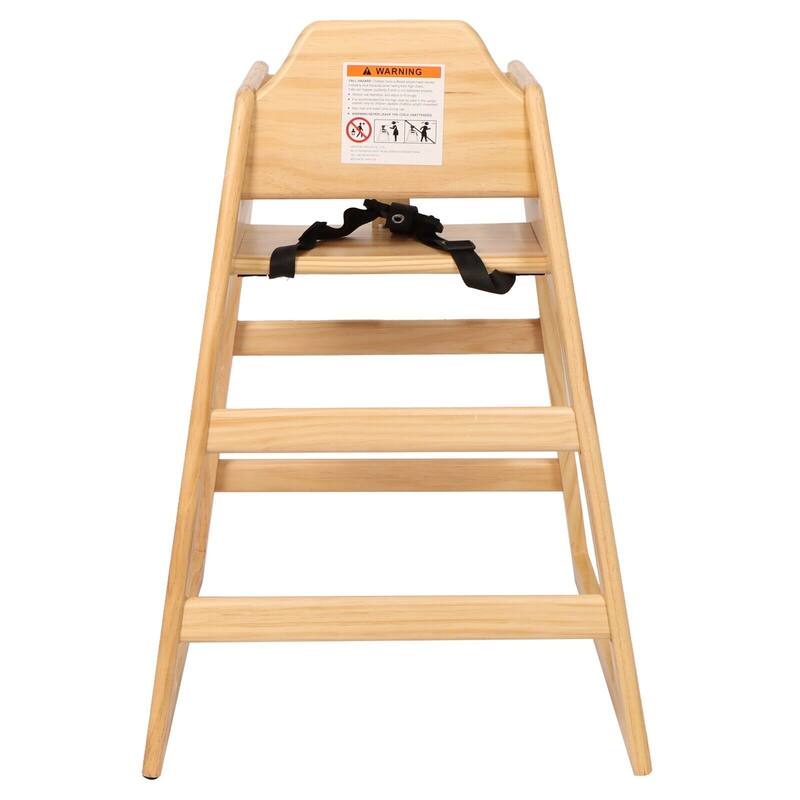 Wooden Double Solid Wood Feeding, Eat & Grow Portable High, Easy to Clean Baby Booster Chair in Walnut Finish