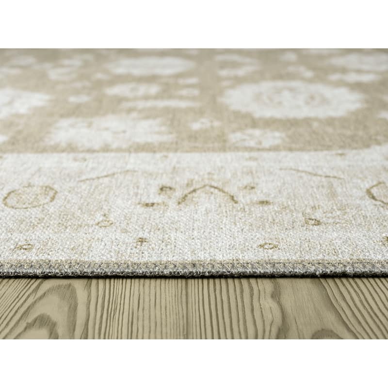 Legacy Petra Traditional Bordered Washable Area Rug