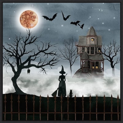 Amanti Art Harvest Moon I Framed Canvas Wall Art
