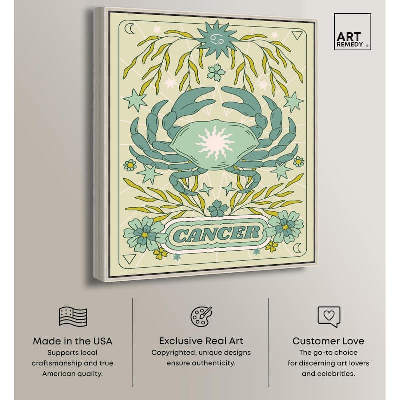 Cancer Stars Card Canvas by Art Remedy