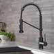 preview thumbnail 14 of 36, Kraus Bolden 2-Function 1-Handle Commercial Pulldown Kitchen Faucet Matte Black