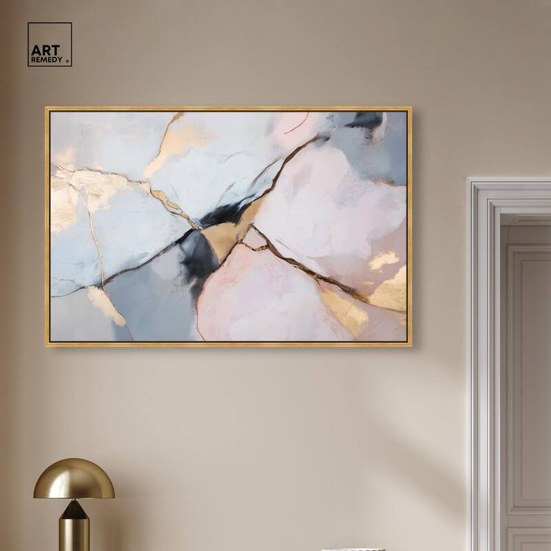 Gilded Veins Canvas by Art Remedy