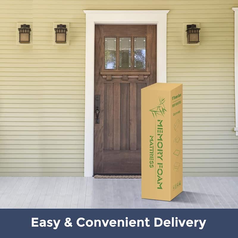 10 Inch Cooling Gel Memory Foam Mattress / Pressure Relieving / CertiPUR-US Certified / Bed-in-a-Box