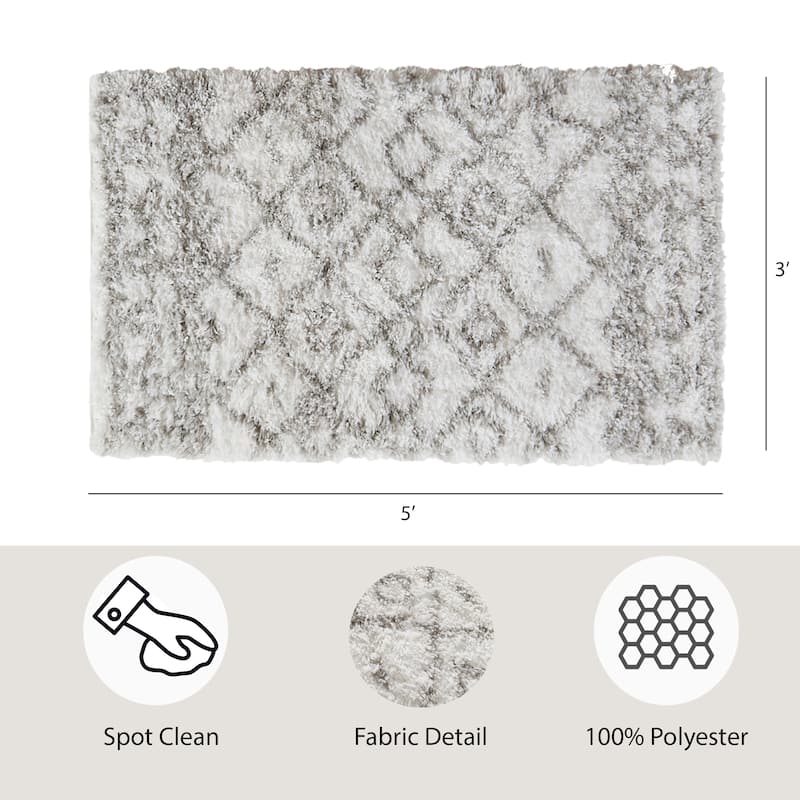 Nautica Puffy Safi White/Light Grey Rug
