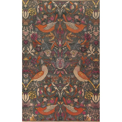 Animals Design Ziegler Indian Large Area Rug Handmade Wool Carpet - 9'10"x 13'8"