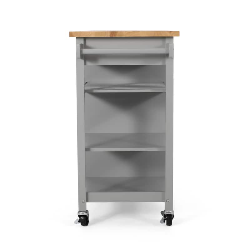 Westcliffe Contemporary Kitchen Cart with Wheels by Christopher Knight Home - 41.75" W x 18.90" D x 35.25" H