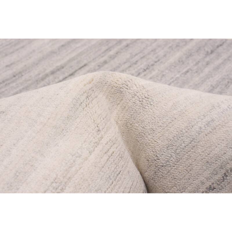 ECARPETGALLERY Hand-knotted Alma Ivory Wool Rug - 8'1 x 10'0