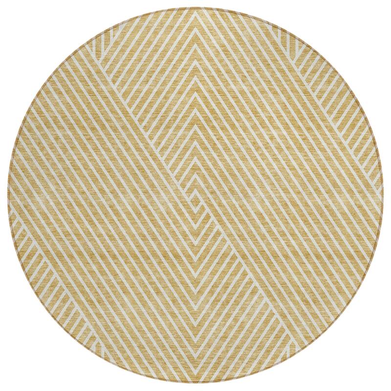 HomeRoots Geometric Transitional Rectangle Outdoor Rug