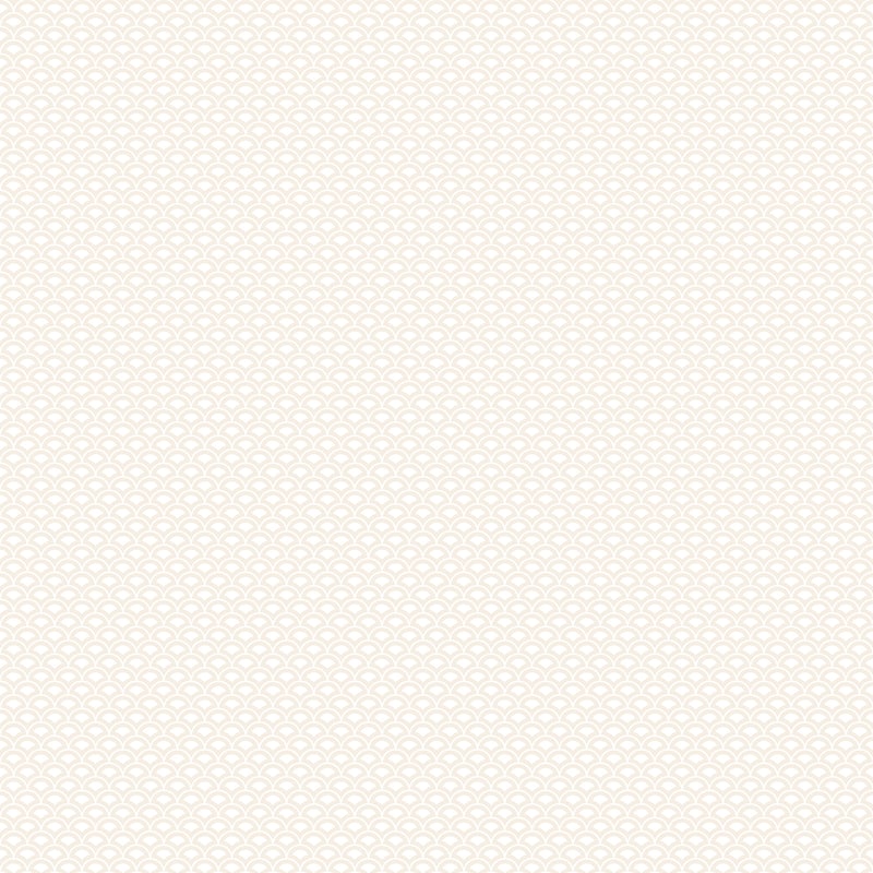 Galerie Wallcoverings Small Prints Geometric Shell Top Non-woven Matte Wallpaper Roll - 33-feet long x 21-inches wide - Cream