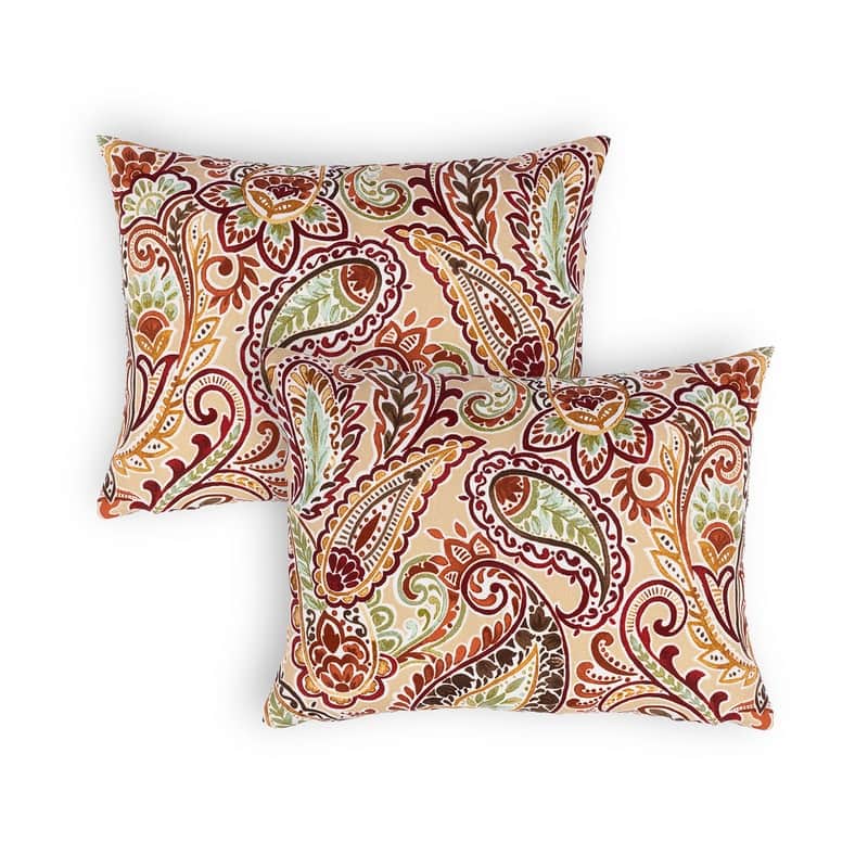 Sherry Kline Paisley Pattern Indoor/Outdoor Collection - 13"x18" Boudoir Pillow