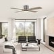 preview thumbnail 2 of 32, MLiAN 48" DC Flush Mount Ceiling Fan with Light Kit and Remote Control Grey