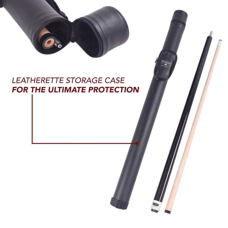 Hathaway Conquest 58-in Cue Stick and Case Set - Maple Wood