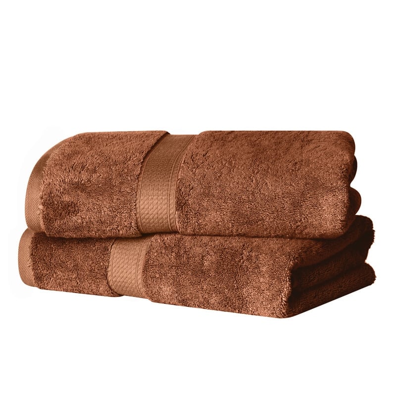 Superior Luxury Egyptian Cotton Bath Towel Set of 2 Ultra Plush, Heavyweight, Absorbent Spa & Hotel Quality Bath Towels Set