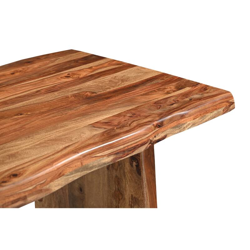 Avenue 9-piece Live Edge Solid Wood Dining Set
