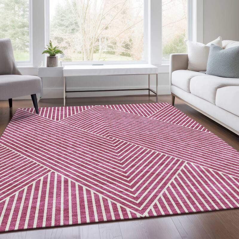 Premium Washable Super Soft Modern Geo Mayfield Rug