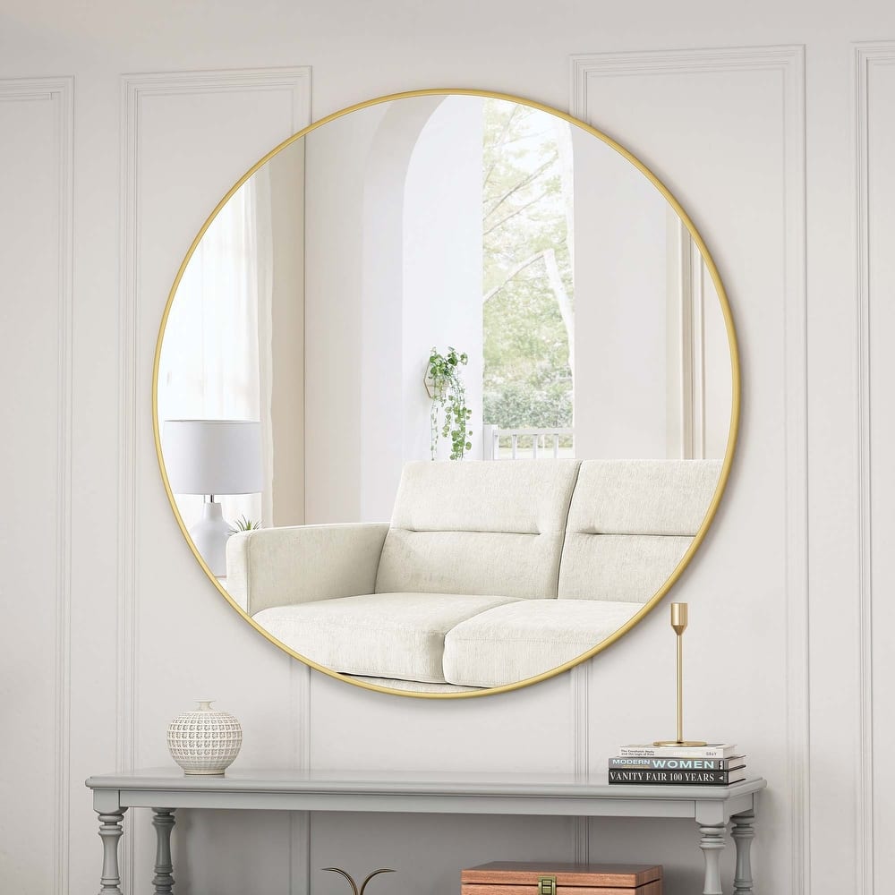 Wall Mounted Circular Mirror,for Bathroom,Living Room,Bedroom Wall Decor