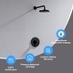 preview thumbnail 4 of 28, Luxier SS-B02 Single Handle 1-Spray Shower Faucet (Valve Included) Matte Black
