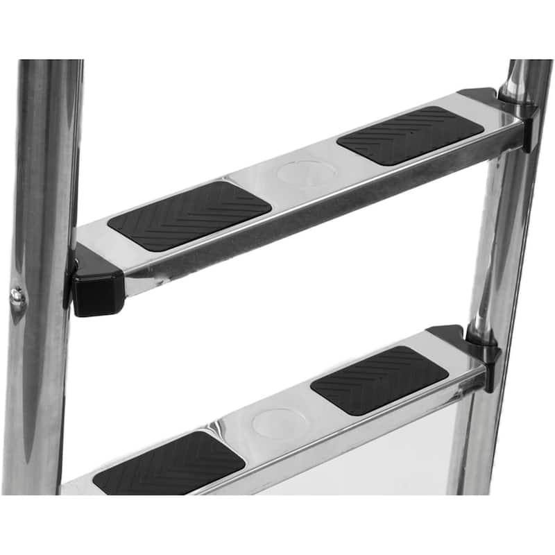 3-Step Stainless Steel In-Ground Swimming Pool Ladder - 62.5"