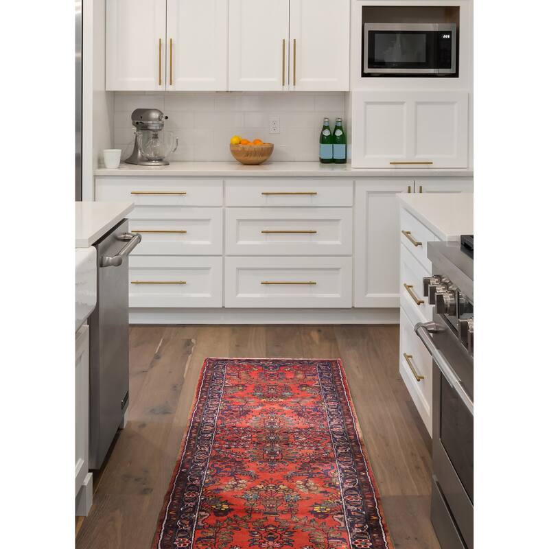 ECARPETGALLERY Hand-knotted Andelz Light Red Wool Rug - 2'8 x 9'9