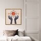 preview thumbnail 39 of 62, Alchemy, Boho Sun and Moons Modern Blue Canvas Wall Art Print for Bedroom