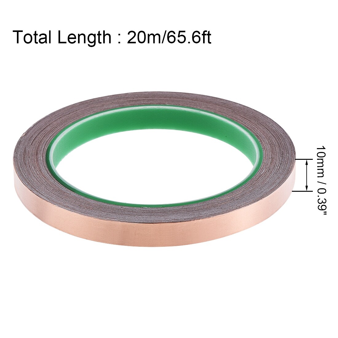Double Sided Conductive Tape Copper Foil Tape 10mm x 20m for EMI Shielding  - Copper Tone - Bed Bath & Beyond - 37332755