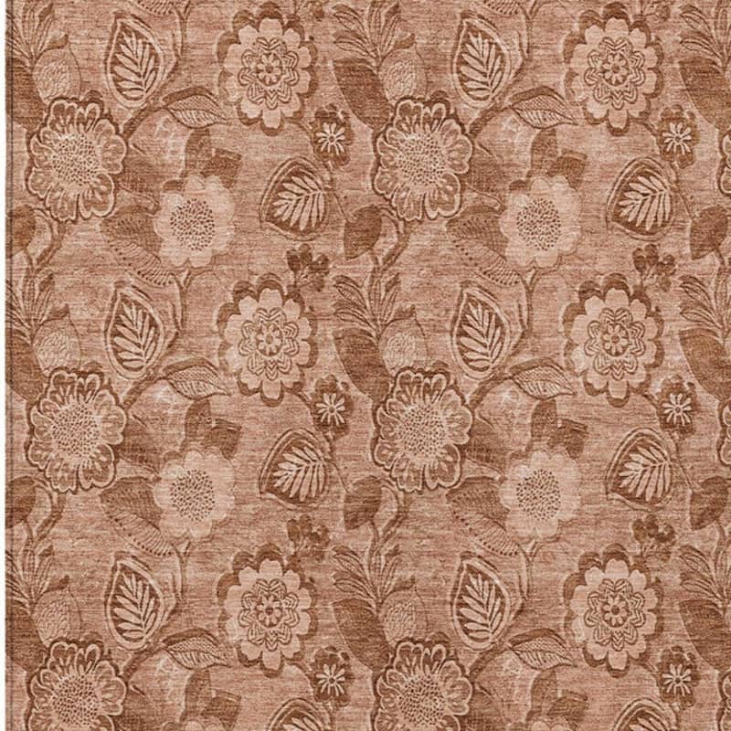 HomeRoots Floral Transitional Rectangle Outdoor Rug