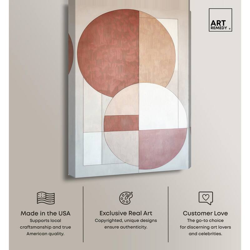 Modernist Circles I Canvas by Art Remedy, Gallery Wrapped