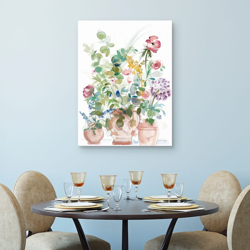 Potted Cheer Sanctuary by Annabel Fairfax Canvas Art Print