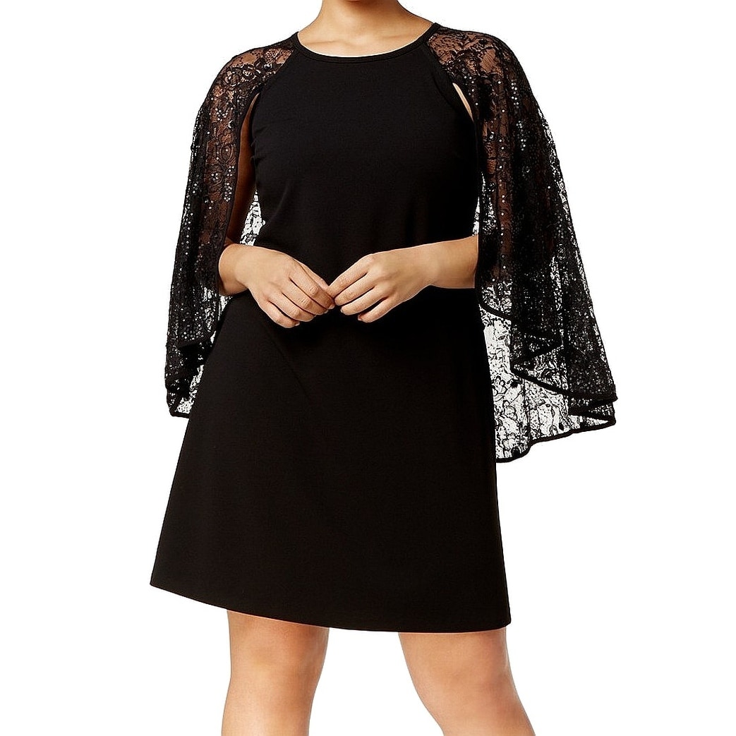 calvin klein plus size capelet sheath dress