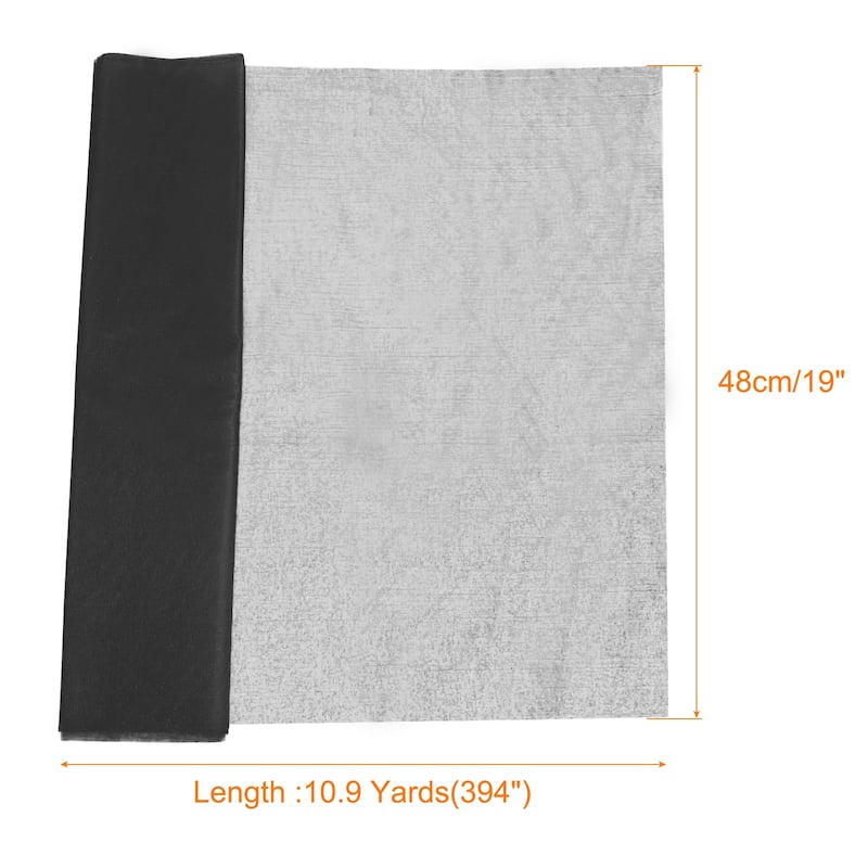19" by 10.9 Yard Tulle Fabric Backdrop Curtains for Decor Wedding - Black