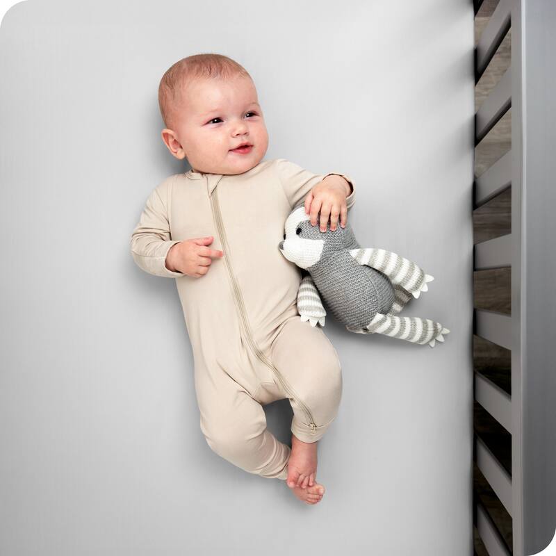 Bare Home Solid Ultra-Soft Crib Fitted Sheet