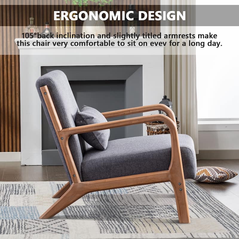 Aston Modern Solid wood Accent Chair for Living Room