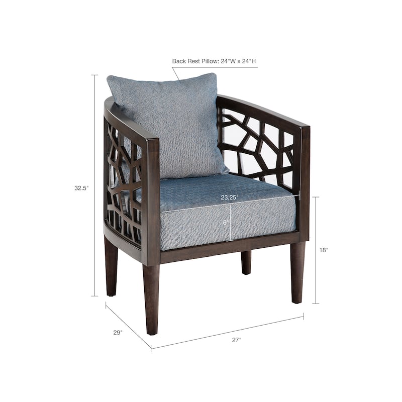 Crackle Accent Chair，Modern Accent Chair,for Living Room Bedroom Studio,Living Room Chairs Comfy Reading