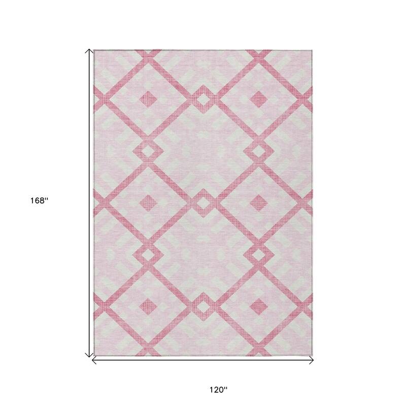 HomeRoots Geometric Transitional Rectangle Outdoor Rug