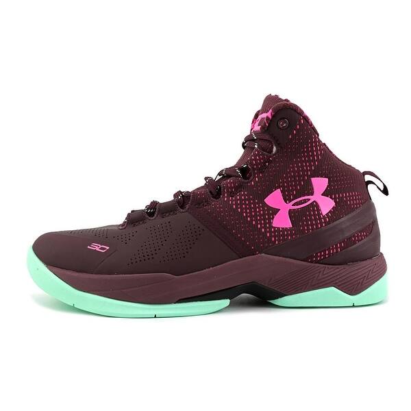 Shop Under Armour Bgs Curry 2 Youth Round Toe Synthetic Purple