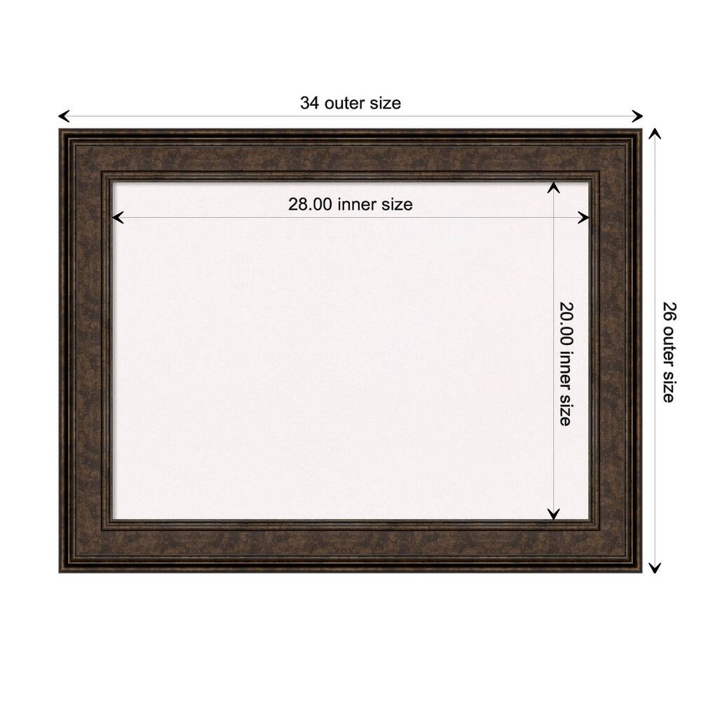 Ridge Bronze Framed Black Bulletin Board, Organization Board, Pin Board