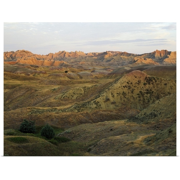 "Yellow Mounds, Badlands National Park, South Dakota" Poster Print