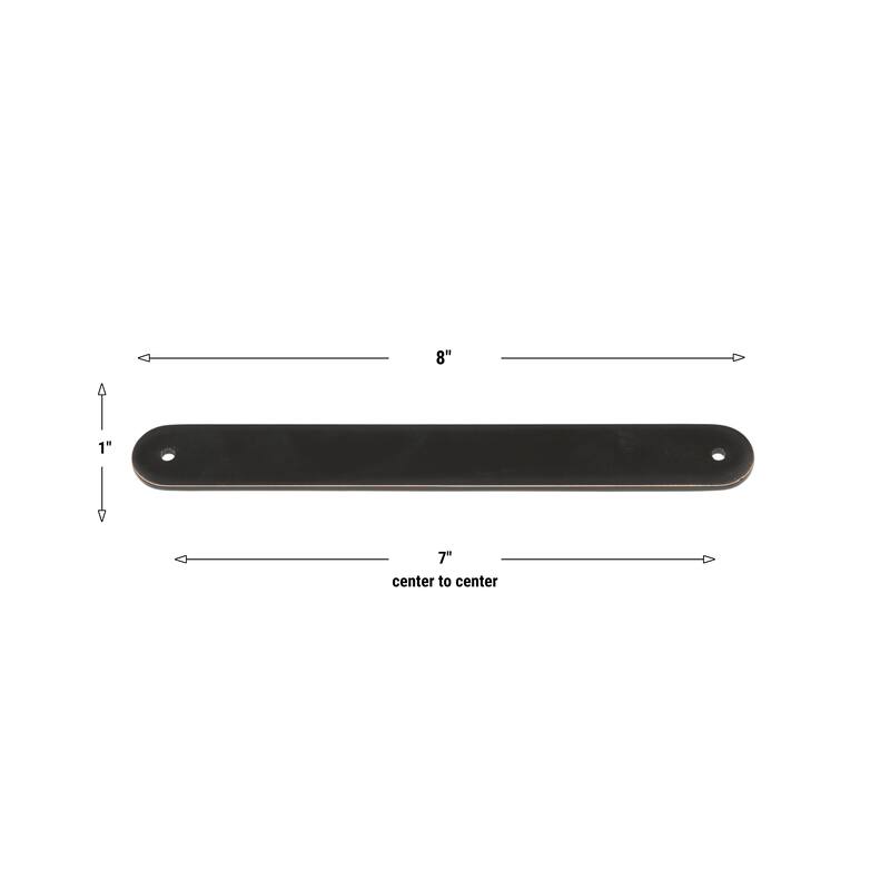 GlideRite 8 in. Rounded Backplate 7 in. Center to Center, 8343-178